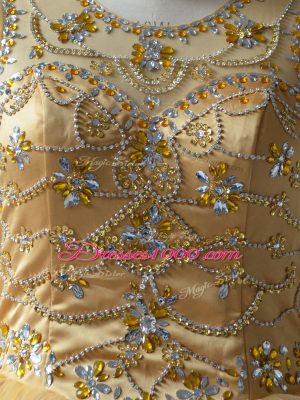 Tulle Sleeveless Floor Length Sweet 16 Dresses and Beading