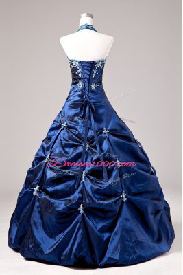 Attractive Sleeveless Appliques and Pick Ups Lace Up Quinceanera Dresses
