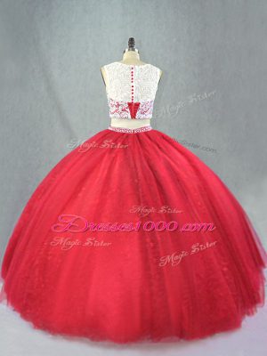 Sleeveless Zipper Floor Length Beading and Appliques Sweet 16 Dresses