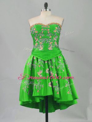 Luxurious Sleeveless Embroidery Mini Length Homecoming Party Dress