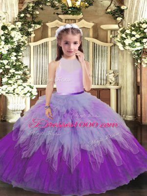 Floor Length Ball Gowns Sleeveless Multi-color Little Girls Pageant Dress Wholesale Backless