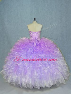 Dazzling Multi-color Sleeveless Beading and Ruffles Floor Length Sweet 16 Dresses