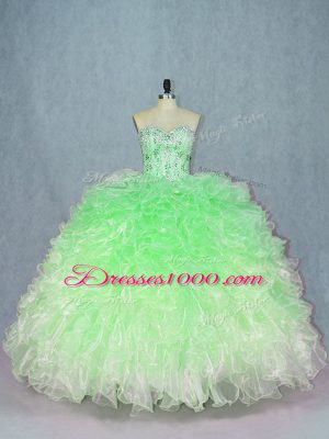 Custom Made Floor Length Multi-color Quinceanera Dresses Sweetheart Sleeveless Lace Up