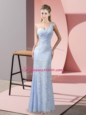 Simple Lavender Sleeveless Lace Criss Cross for Prom and Party