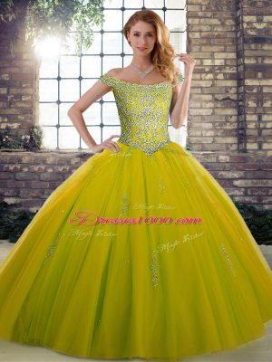 New Arrival Floor Length Ball Gowns Sleeveless Olive Green Quinceanera Dresses Lace Up
