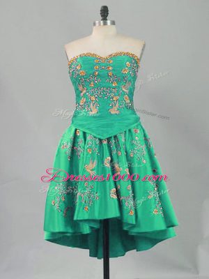 Sleeveless Embroidery Lace Up Party Dress Wholesale
