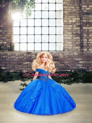 New Arrival Tulle Sleeveless Floor Length 15 Quinceanera Dress and Beading and Ruffles
