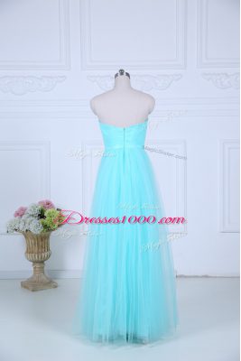 Exquisite Sleeveless Ruching Zipper Bridesmaids Dress