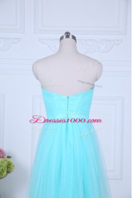 Exquisite Sleeveless Ruching Zipper Bridesmaids Dress