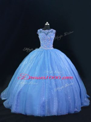 Adorable Sleeveless Lace Up Beading Sweet 16 Quinceanera Dress