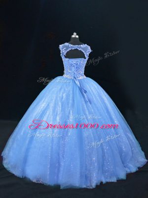 Adorable Sleeveless Lace Up Beading Sweet 16 Quinceanera Dress