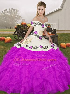 Artistic Floor Length Ball Gowns Sleeveless Purple Quince Ball Gowns Lace Up