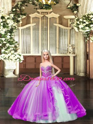 Clearance Sleeveless Beading Lace Up Sweet 16 Quinceanera Dress