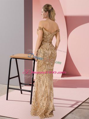 Luxury Sleeveless Zipper Floor Length Ruching