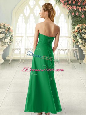 Ankle Length Blue Homecoming Dress Sweetheart Sleeveless Zipper