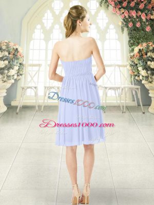 Custom Designed Baby Blue Sleeveless Chiffon Side Zipper Homecoming Dress for Prom and Party