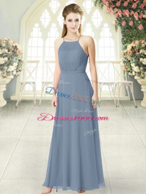 Dramatic Grey Party Dress for Toddlers Prom and Party with Ruching Spaghetti Straps Sleeveless Zipper