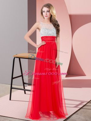 Super Sleeveless Side Zipper Floor Length Sequins Prom Evening Gown