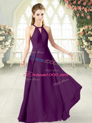 Sleeveless Ruching Zipper Prom Dresses