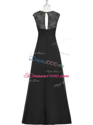 Colorful Floor Length Column/Sheath Sleeveless Black Prom Evening Gown Zipper