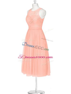 Unique Sleeveless Lace Zipper Teens Party Dress