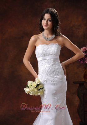 Exquisite lace Wedding Gown Mermaid Style Train