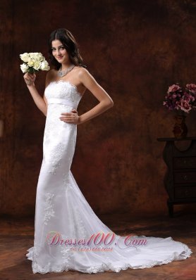 Exquisite lace Wedding Gown Mermaid Style Train