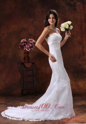 Exquisite lace Wedding Gown Mermaid Style Train