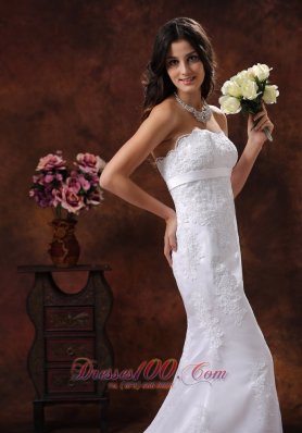 Exquisite lace Wedding Gown Mermaid Style Train