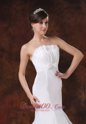 Custmized Mermaid Layered Ruffle Bodice Wedding Gown