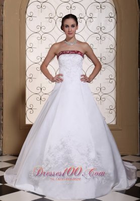 maroon white wedding dresses