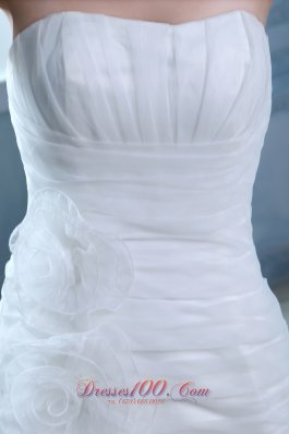 Hand Made Flowers Mermaid Wedding Gown 2012