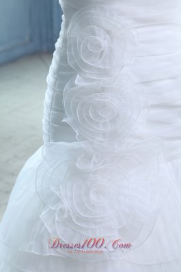 Hand Made Flowers Mermaid Wedding Gown 2012