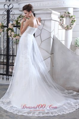 Mermaid Sweetheart Lace Wedding Dress Court Train