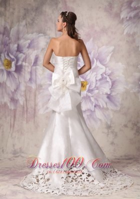 HSweetheart Print Flower Beading Wedding Gown