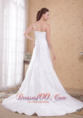 Cinderella Lace Bridal Dresses Princess Strapless Court