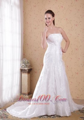 Cinderella Lace Bridal Dresses Princess Strapless Court