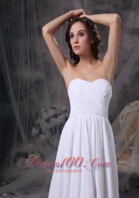 Empire Beach Wedding Dress Sweetheart Fairy Tales Style