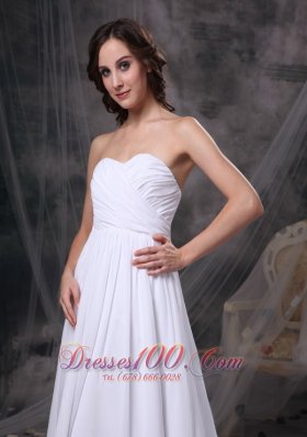 Empire Beach Wedding Dress Sweetheart Fairy Tales Style