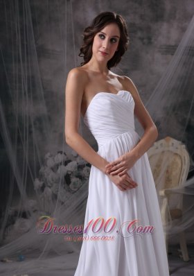 Empire Beach Wedding Dress Sweetheart Fairy Tales Style