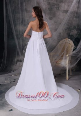 Empire Beach Wedding Dress Sweetheart Fairy Tales Style