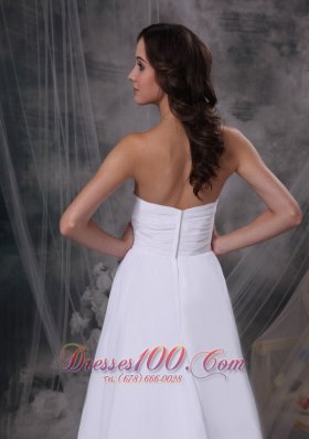 Empire Beach Wedding Dress Sweetheart Fairy Tales Style