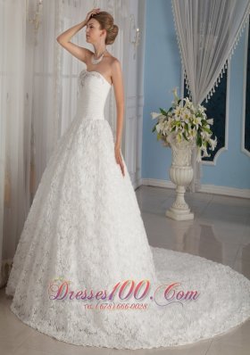 Luxurious Wedding Bridal Gowns Special Sweetheart Chapel