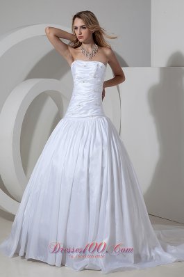 Wonderful Ruched Bridal Gowns Strapless On Sale