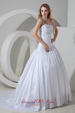 Wonderful Ruched Bridal Gowns Strapless On Sale