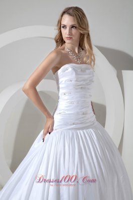 Wonderful Ruched Bridal Gowns Strapless On Sale