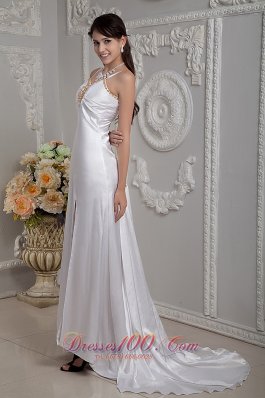 High Quality Taffeta Spaghetti Straps Bridal Gowns