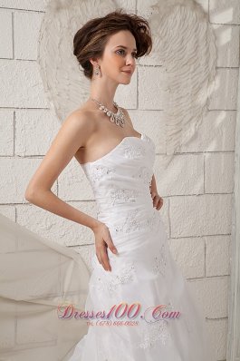 Exquisite Sweetheart Wedding Dress Ruched