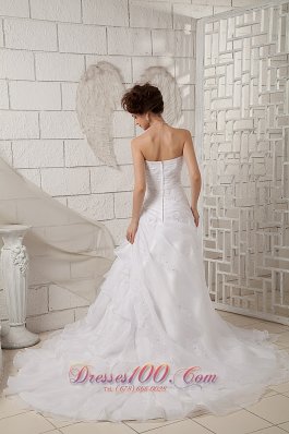 Exquisite Sweetheart Wedding Dress Ruched