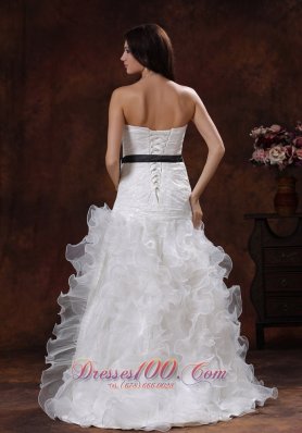 Lovely Sweetheart Wedding Dress Ruffled Layers